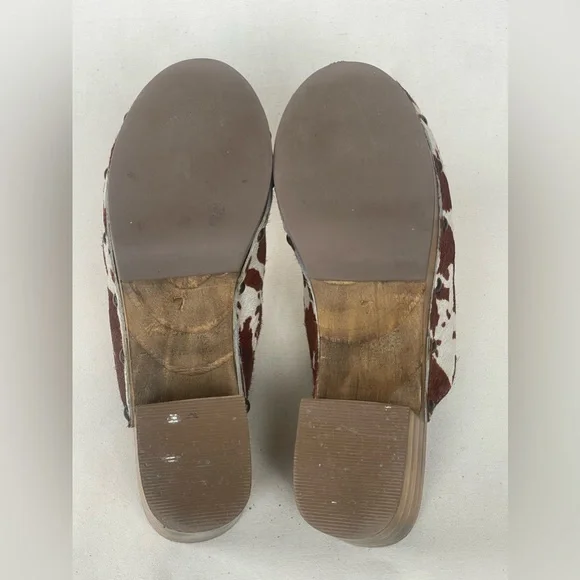 Matisse holly cowhide wood clog size 7 made in Brazil - Picture 6 of 10